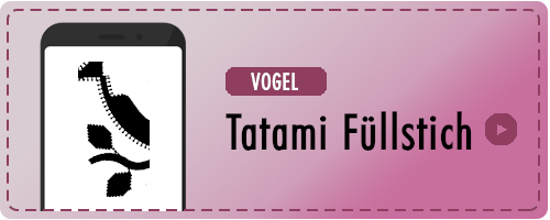 Vogel Tatami Füllstich Badge